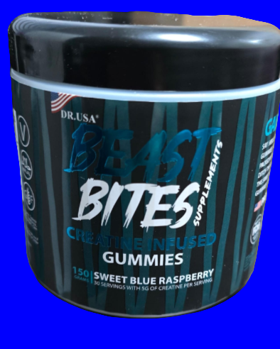 Gomitas de Creatina Beast Bites Sabor Raspberry 🍓 😋